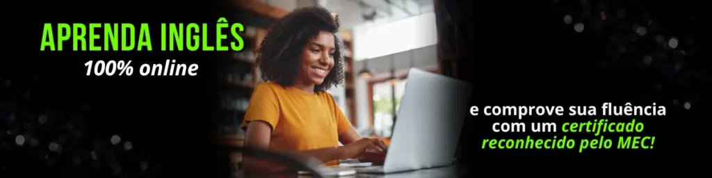 Curso para aprender inglês com conversação, certificado e com preço justo