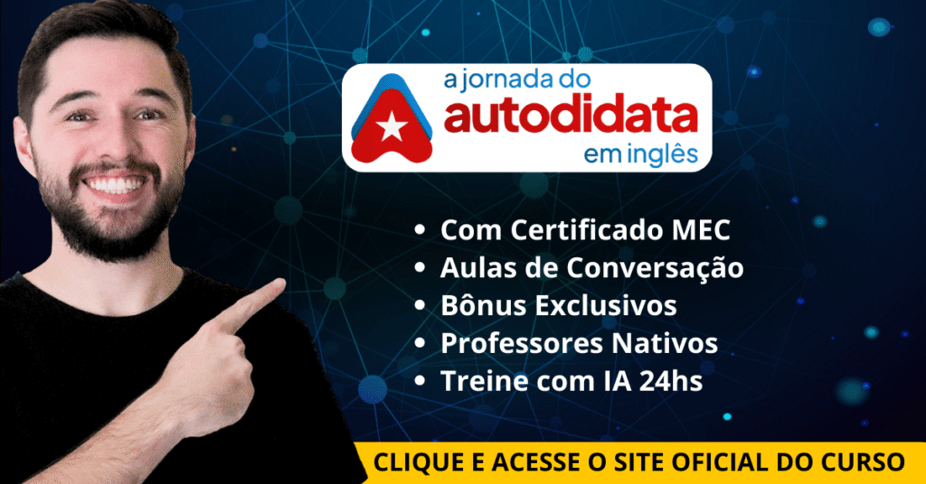 Jornada Autodidata X outros cursos de inglês - comparação completa de preço, conversação, certificado MEC e resultados