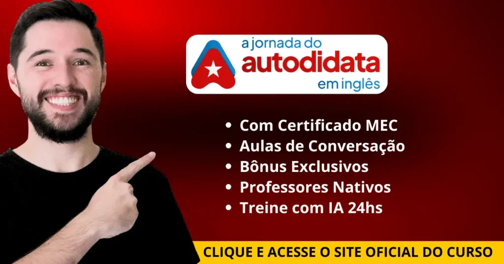 Jornada do Autodidata em Inglês review completo - análise de estrutura, preço, prós e contras, certificado MEC e resultados reais
