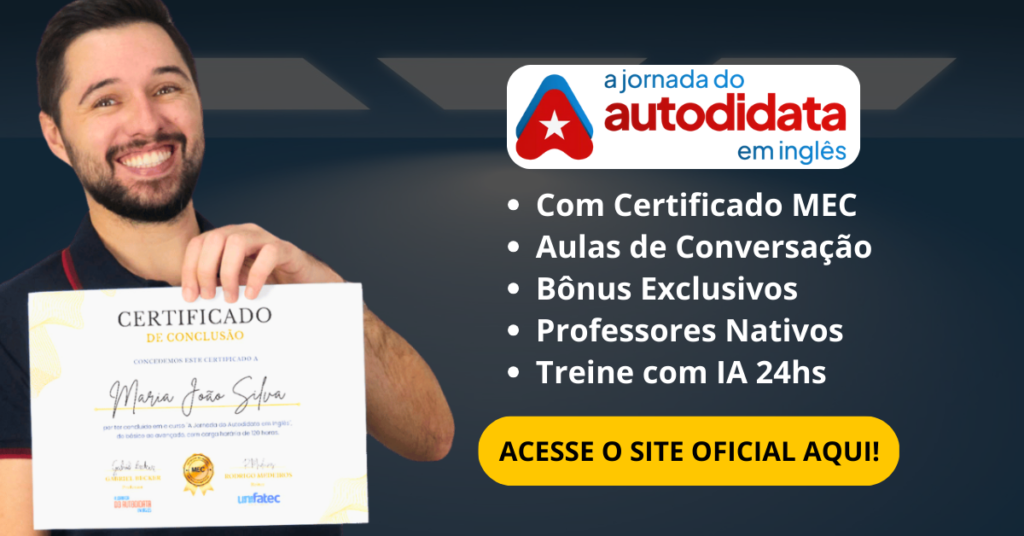Jornada do Autodidata site oficial - página de vendas mostrando preços, garantia e informações completas do curso de inglês online